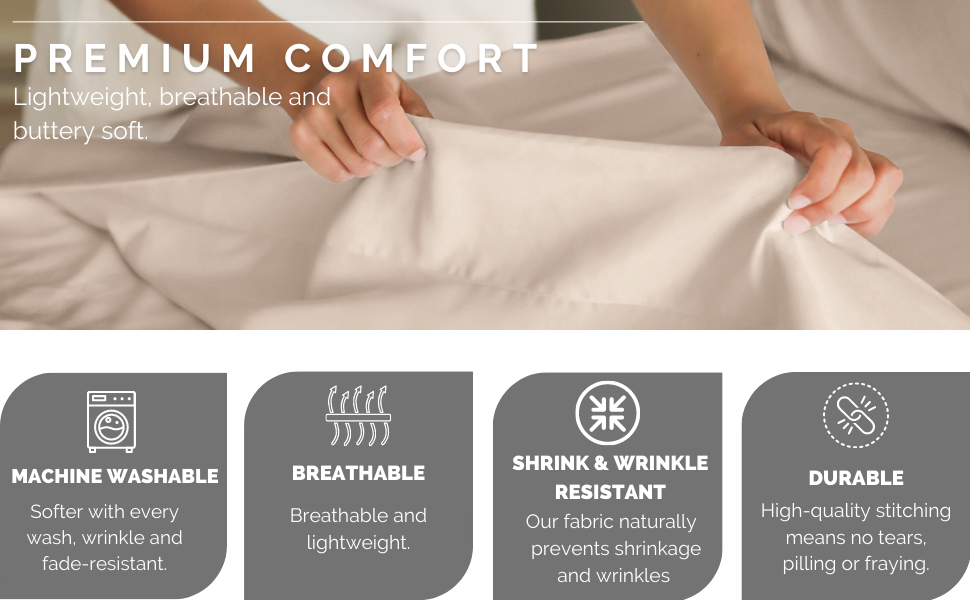 CGK Linens Premium comfort sheets