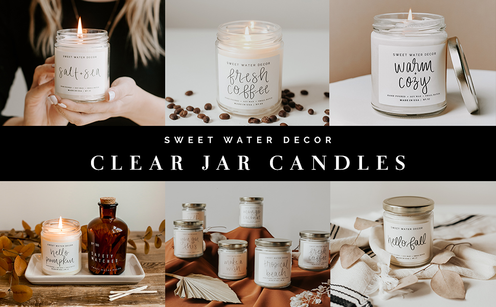 sweet water decor soy candles hand poured gluten free phthalate free cruelty free non-toxic cotton