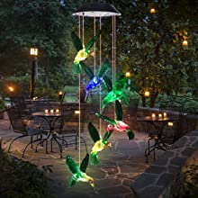 ShangTianFeng butterfly solar wind chimes