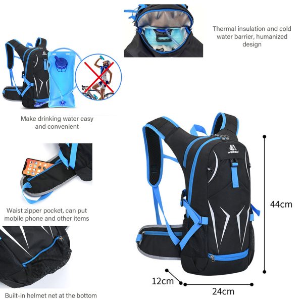 Bicycle Backpack, Cycling Backpack, 25L Bicycle Backpack Waterproof Breathing Bag, Outdoor Travel, Hiking, Mountain Climbing, Cycling, Running and Skiing - Image 2