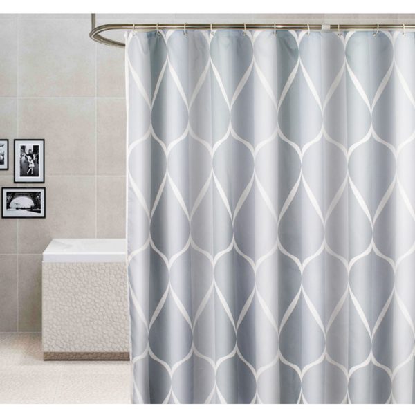 Bathroom shower curtain, bathroom bathtub decoration, durable, polyester with anti-rust metal sheath, waterproof and washable, hotel high-quality bathroom shower curtain, 71x71 inches - Image 7