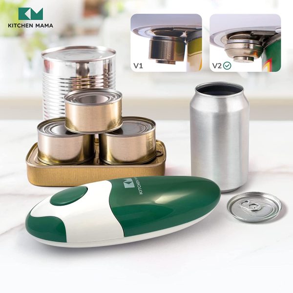 Kitchen Mama Electric Can Opener: Open Your Cans with A Simple Push of Button - No Sharp Edge, Food-Safe and Battery Operated Handheld Can Opener - Image 8