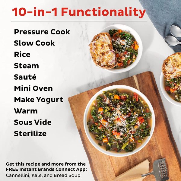 Instant Pot Pro 10-in-1 Pressure Cooker, Slow Cooker, Rice/Grain Cooker, Steamer, Sauté, Sous Vide, Yogurt Maker, Sterilizer, and Warmer, 6 Quart - Image 6