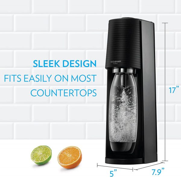 SodaStream Terra Sparkling Water Maker Bundle , with CO2, DWS Bottles, and Bubly Drops Flavors - Image 5