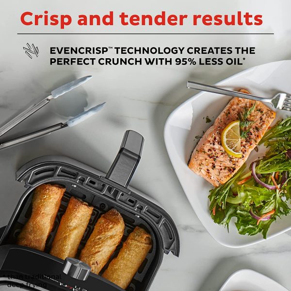 Instant Vortex Plus 4 Quart Air Fryer, Customizable Smart Cooking Programs, Digital Touchscreen and Non-Stick Air Fryer Basket, Stainless Steel - Image 6