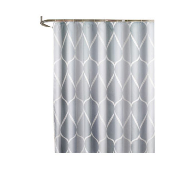 Bathroom shower curtain, bathroom bathtub decoration, durable, polyester with anti-rust metal sheath, waterproof and washable, hotel high-quality bathroom shower curtain, 71x71 inches