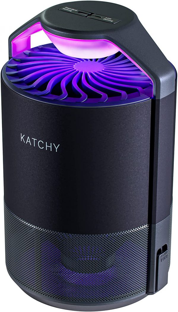 Katchy Indoor Insect Trap - Catcher & Killer for Mosquito, Gnat, Moth, Fruit Flies - Non-Zapper Traps for Buzz-Free Home - Catch Flying Insect Indoors with Suction, Bug Light & Sticky Glue