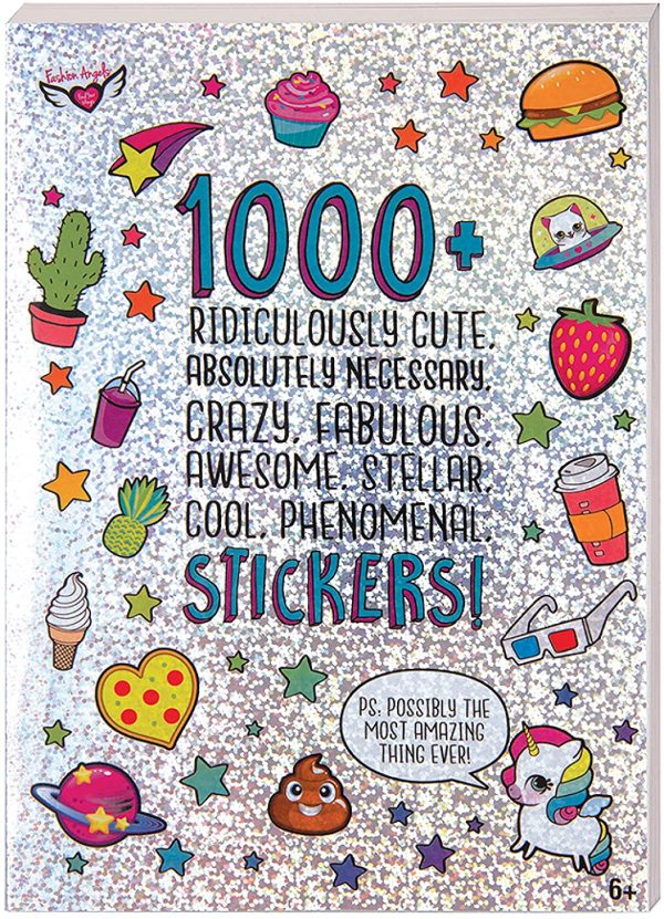 Fashion Angels 1000+ Ridiculously Cute Stickers for Kids - Fun Craft Stickers for Scrapbooks, Planners, Gifts and Rewards, 40-Page Sticker Book for Kids Ages 6+ and Up