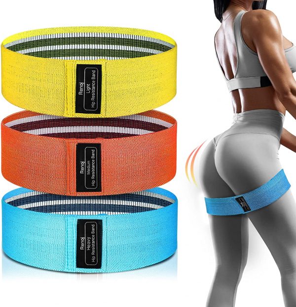 Exercise Workout Bands, Resistance Bands for Women, 3 Levels Booty Bands for Legs and Butt