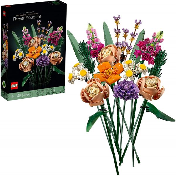 LEGO 10280 Flower Bouquet, Artificial Flowers, Set for Adults, Decorative Home Accessories, Idea, Botanical Collection