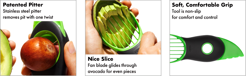 OXO Good Grips 3- In-1 Avocado Slicer