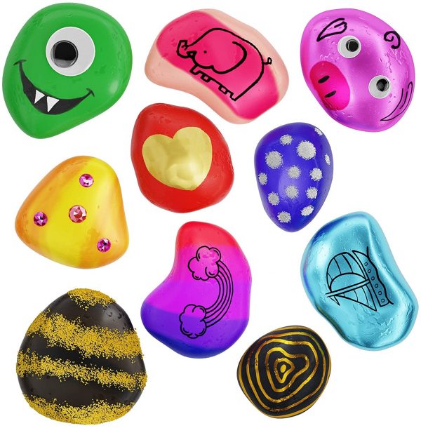 Rock Painting Kit for Kids - Arts and Crafts for Girls & Boys Ages 6-12 - Craft Kits Art Set - Supplies for Painting Rocks - Best Tween Paint Gift, Ideas for Kids Activities Age 4 5 6 7 8 9 10 - Image 2