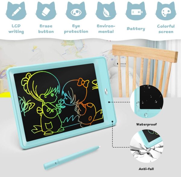 Bravokids Toys for 3-6 Years Old Girls Boys, LCD Writing Tablet 10 Inch Doodle Board, Electronic Drawing Tablet Drawing Pads, Educational Birthday Gift for 3 4 5 6 7 8 Years Old Kids Toddler - Image 2