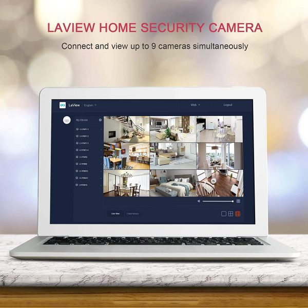 LaView Security Cameras 4pcs, Home Security Camera Indoor 1080P, Wi-Fi Cameras for Pet, Motion Detection, Two-Way Audio, Night Vision, Works with Alexa, iOS & Android & Web Access - Image 2