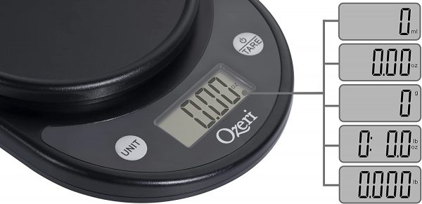 Ozeri ZK14-AB Pronto Digital Multifunction Kitchen and Food Scale, Standard