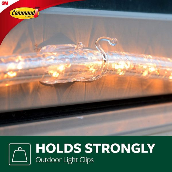 Command Outdoor Rope Light Clips, Clear, Decorate Damage-Free - Image 9