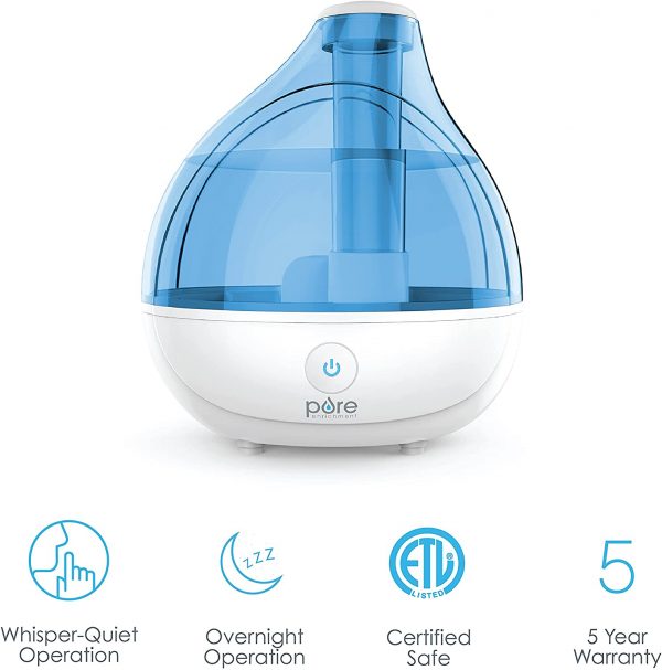 Pure Enrichment® MistAire™ Ultrasonic Cool Mist Humidifier - Premium Unit Lasts Up to 25 Hours with Whisper-Quiet Operation, Automatic Shut-Off, Night Light Function, and BPA-Free - Image 8