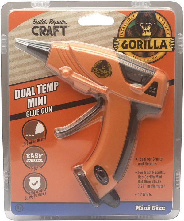 Gorilla Dual Temp Mini Hot Glue Gun Kit with 30 Hot Glue Sticks - Image 10