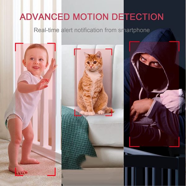 LaView Security Cameras 4pcs, Home Security Camera Indoor 1080P, Wi-Fi Cameras for Pet, Motion Detection, Two-Way Audio, Night Vision, Works with Alexa, iOS & Android & Web Access - Image 9