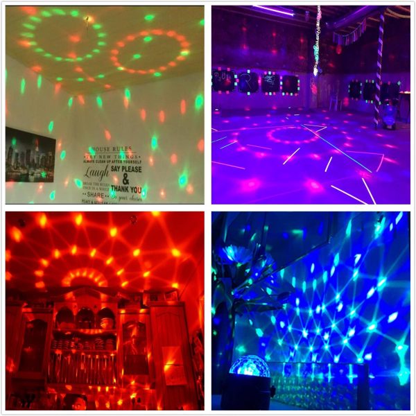 Disco Ball Disco Lights-COIDEA Party Lights Sound Activated Storbe Light With Remote Control DJ Lighting,Led 3W RGB Light Bal, Dance lightshow for Home Room Parties Kids Birthday Wedding Show Club Pub - Image 7