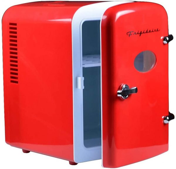 Frigidaire RED EFMIS129- CP4 Mini Portable Compact Personal Fridge Cooler, 4 Liter Capacity Chills Six 12 oz Cans, 100% Freon-Free & Eco Friendly, Includes Plugs for Home Outlet & 12V Car Charger - Image 3