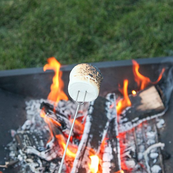 MalloMe Marshmallow Roasting Sticks - Smores Skewers for Fire Pit Kit - Hot Dog Camping Accessories Campfire Marshmellow 32 Inch Long Fork - 20 Pack - Image 8