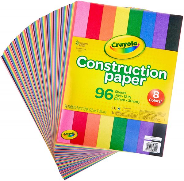 Crayola Construction Paper 9" x 12" Pad, 8 Classic Colors (96 Sheets), Great for Classrooms & School Projects, Assorted - Image 5