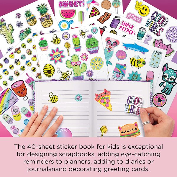 Fashion Angels 1000+ Ridiculously Cute Stickers for Kids - Fun Craft Stickers for Scrapbooks, Planners, Gifts and Rewards, 40-Page Sticker Book for Kids Ages 6+ and Up - Image 8