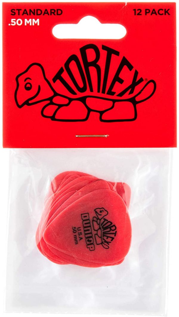 Dunlop Tortex Standard .50mm Red Guitar Pick - 12 Pack - Image 4