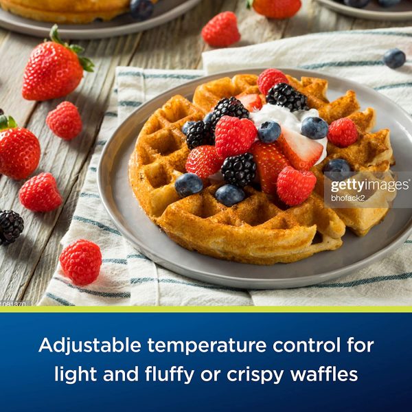 Oster Belgian Waffle Maker, Stainless Steel (CKSTWF2000) 10 Inch - Image 5