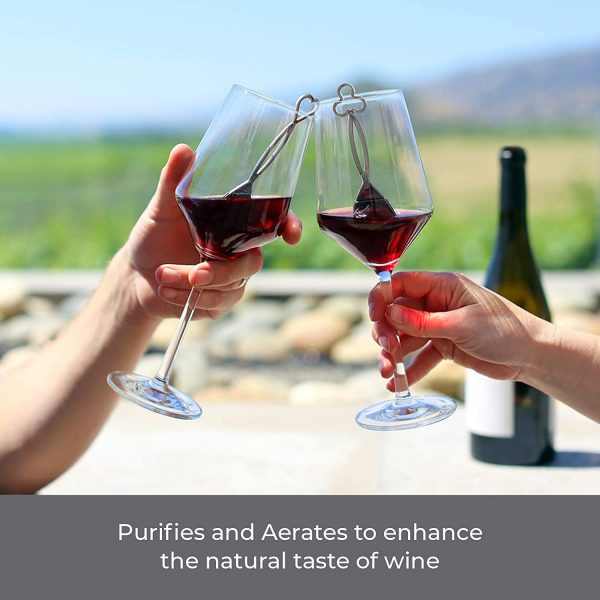 PureWine Wand Purifier Filter Stick Removes Histamines and Sulfites - Reduces Wine Allergies & Eliminates Headaches - Drop It & Stir Aerates Restoring Taste & Purity - Image 2