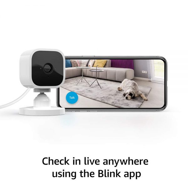 Blink Mini – Compact indoor plug-in smart security camera, 1080 HD video, night vision, motion detection, two-way audio, Works with Alexa - Image 4