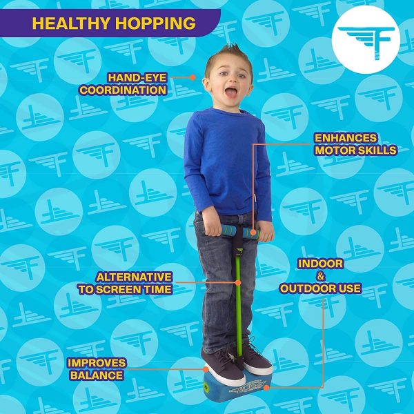 Flybar My First Foam Pogo Jumper for Kids Fun and Safe Pogo Stick for Toddlers, Durable Foam and Bungee Jumper for Ages 3 and up, Supports up to 250lbs - Image 4