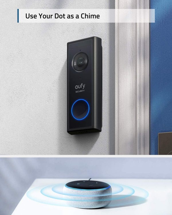 eufy Security, Battery Video Doorbell wireless Kit, Camera Doorbell, Free Wireless Chime, White, Wi-Fi Connectivity, 1080p-Grade Resolution, No Monthly Fees, 120-day Battery, AI Detection, 2-Way Audio - Image 4