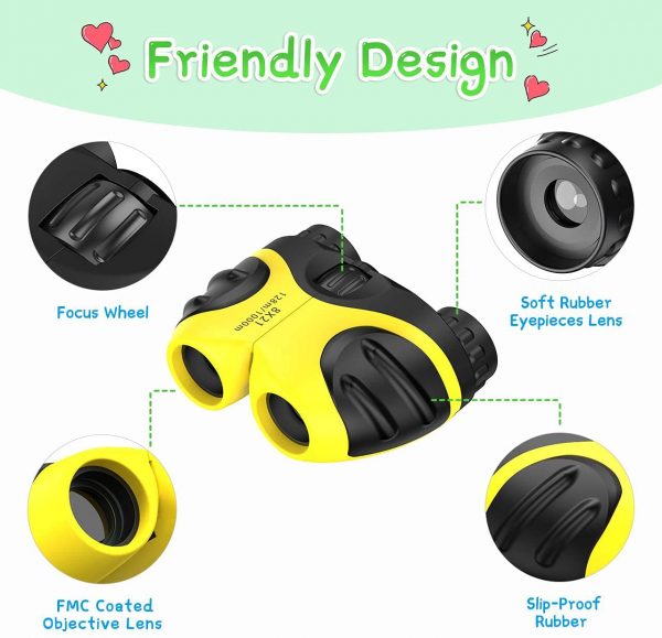 LET'S GO! Binocular for Kids, Compact High Resolution Shockproof Binoculars - Image 4