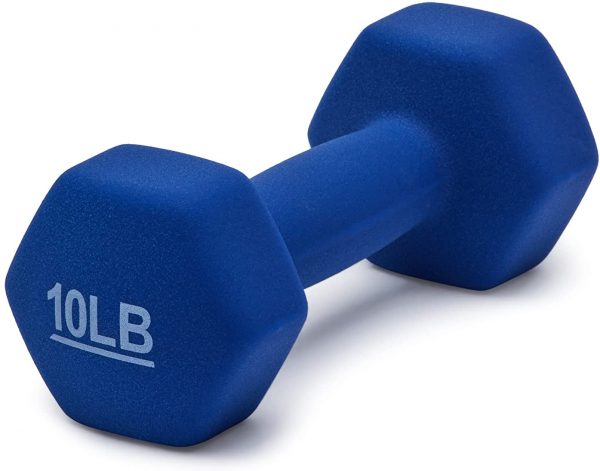 Amazon Basics Neoprene Coated Dumbbell Hand Weight Set - Image 4