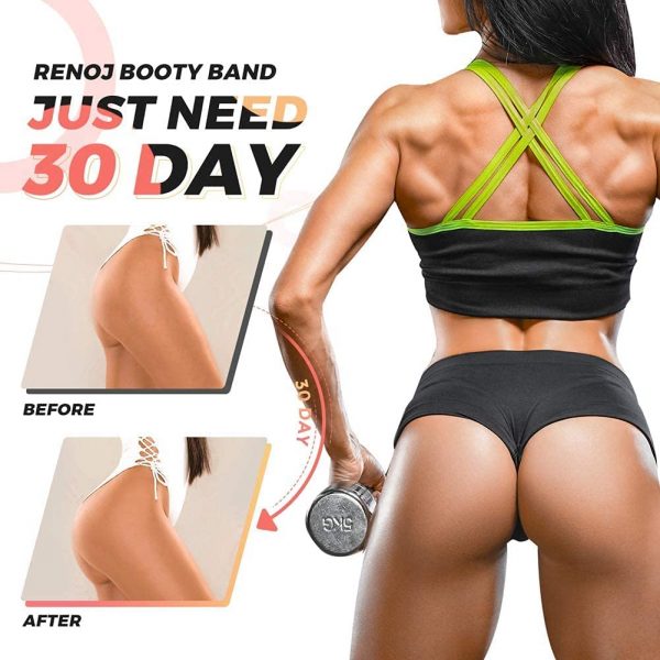 Exercise Workout Bands, Resistance Bands for Women, 3 Levels Booty Bands for Legs and Butt - Image 4