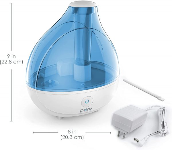 Pure Enrichment® MistAire™ Ultrasonic Cool Mist Humidifier - Premium Unit Lasts Up to 25 Hours with Whisper-Quiet Operation, Automatic Shut-Off, Night Light Function, and BPA-Free - Image 4