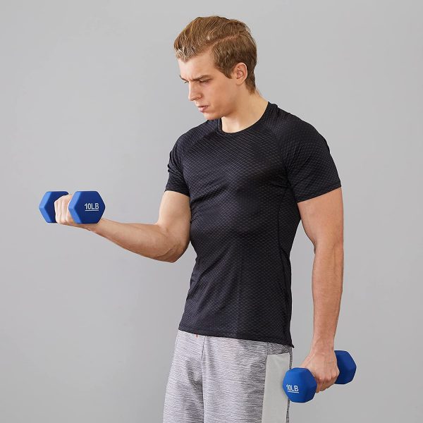 Amazon Basics Neoprene Coated Dumbbell Hand Weight Set - Image 3