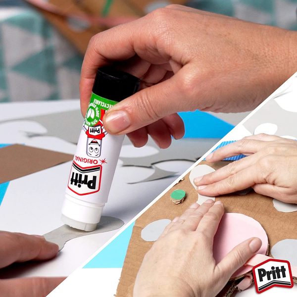 Pritt Glue Stick, Safe & Child-Friendly Craft Glue for Arts & Crafts Activities, Strong-Hold adhesive for School & Office Supplies - Image 5