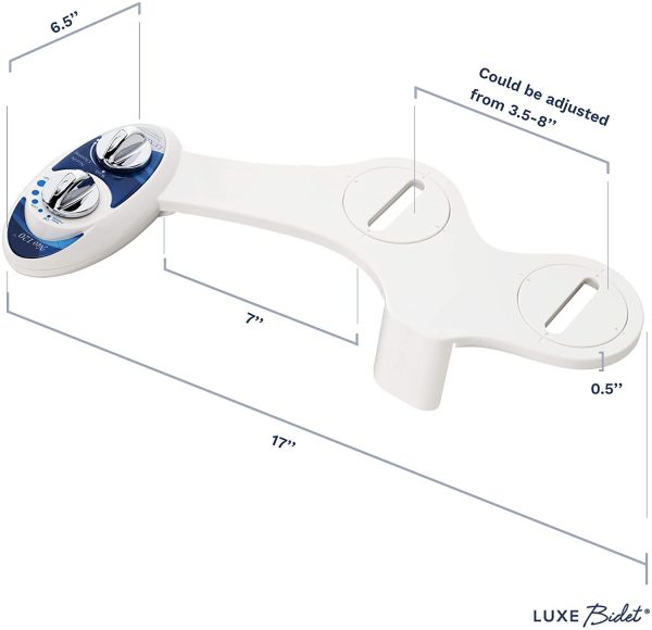 LUXE Bidet Neo 120 - Self Cleaning Nozzle - Fresh Water Non-Electric Mechanical Bidet Toilet Attachment - Image 3