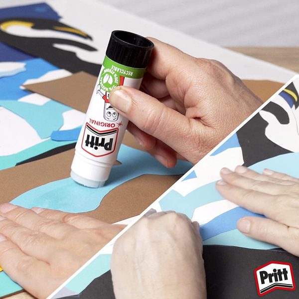 Pritt Glue Stick, Safe & Child-Friendly Craft Glue for Arts & Crafts Activities, Strong-Hold adhesive for School & Office Supplies - Image 4