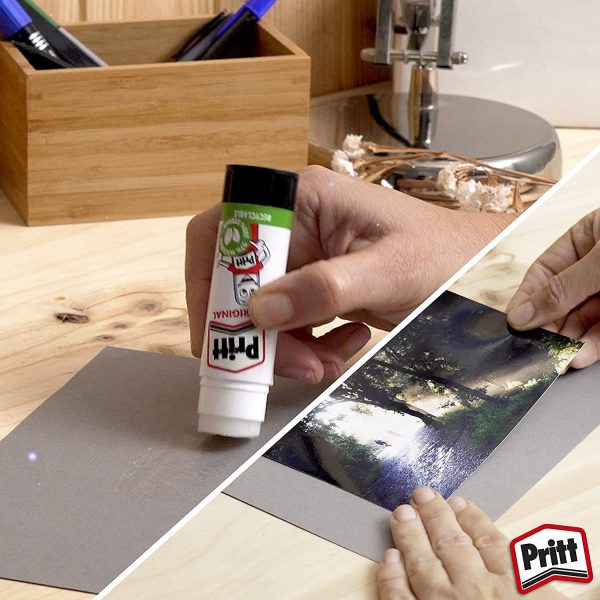 Pritt Glue Stick, Safe & Child-Friendly Craft Glue for Arts & Crafts Activities, Strong-Hold adhesive for School & Office Supplies - Image 3