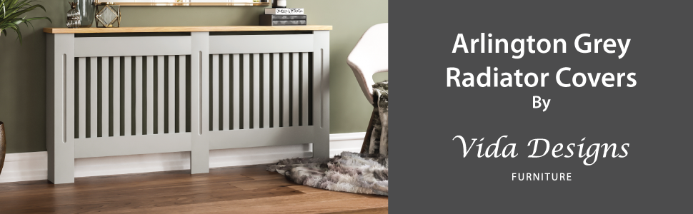 arlington grey radiator cover 