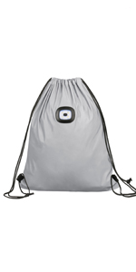 gymsack bag with light, back pack with LED