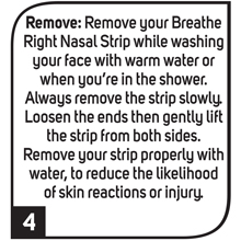 How to remove Breathe Right