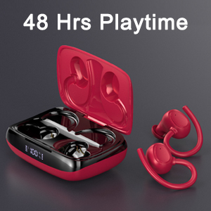 48 Hours playtime earbuds with mic waterproof earbuds headphones earbuds