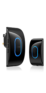 wireless doorbell black