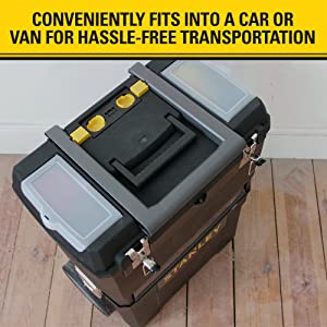 Conveniently fits into a car or van for hassle-free transportation