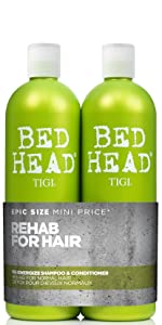 tigi bed head bedhead re-energise energize shampoo and conditioner set tween duo hydrate daily care